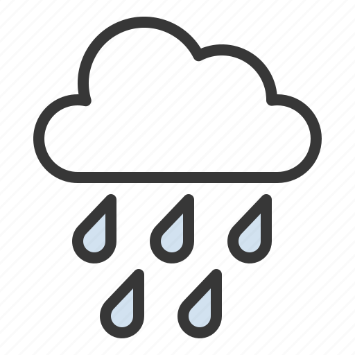 Rain, raindrop, rainy, shower, to rain, weather icon - Download on Iconfinder