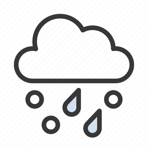 Drizzle, frosty, hail, shower, sleet, weather icon - Download on Iconfinder