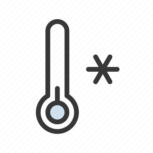Cold, snowflake, thermometer, weather icon - Download on Iconfinder
