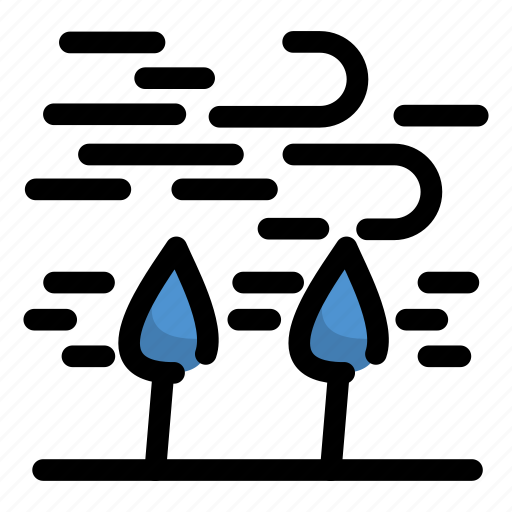 Blowing, rain, storm, wind icon - Download on Iconfinder