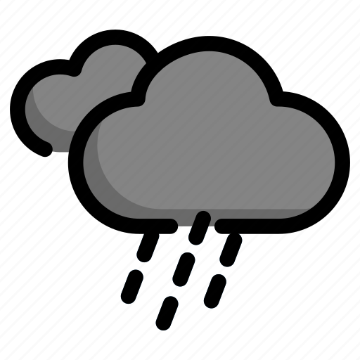 Cloudy, rain, raining, weather icon - Download on Iconfinder