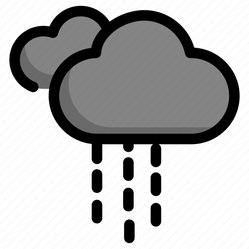 Cloudy, raindrops, raining, weather icon - Download on Iconfinder