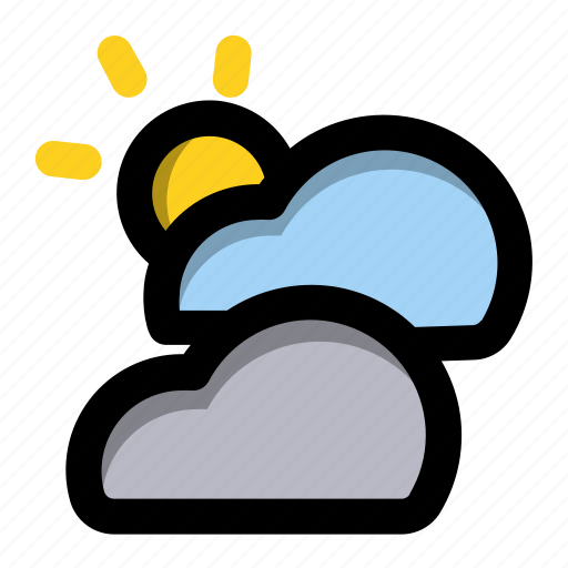Cloud, sun, wind, cloud sun wind, weather, forecast, cloudy icon - Download on Iconfinder