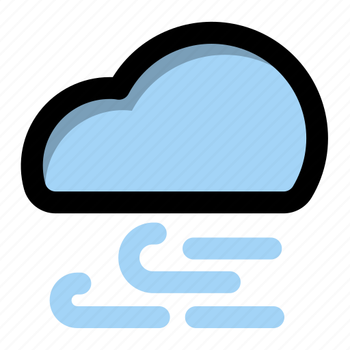 Cloud, wind, cloud wind, weather, forecast, cloudy icon - Download on Iconfinder