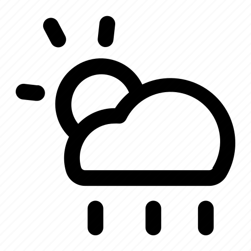 Cloud, rainy, sun, weather, cloudy, rain, forecast icon - Download on Iconfinder
