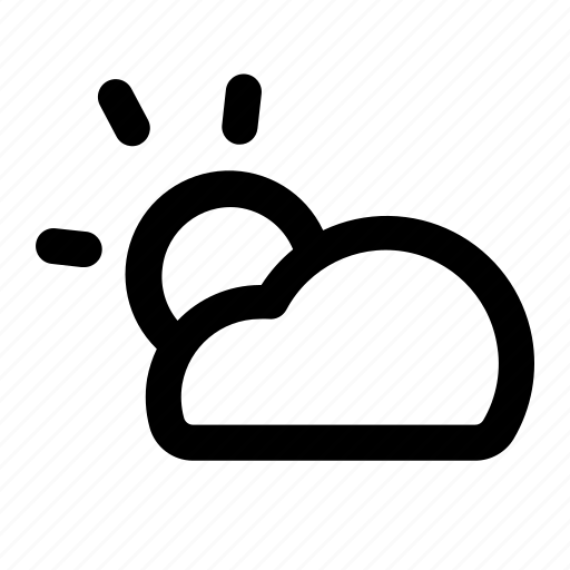 Cloud, sun, cloud sun, weather, forecast, rain icon - Download on Iconfinder