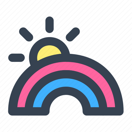 Rainbow, weather, spectrum, sun icon - Download on Iconfinder