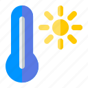 hot, temperature, thermometer, summer, season