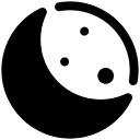 weather, moon, half, quarter, night, sky