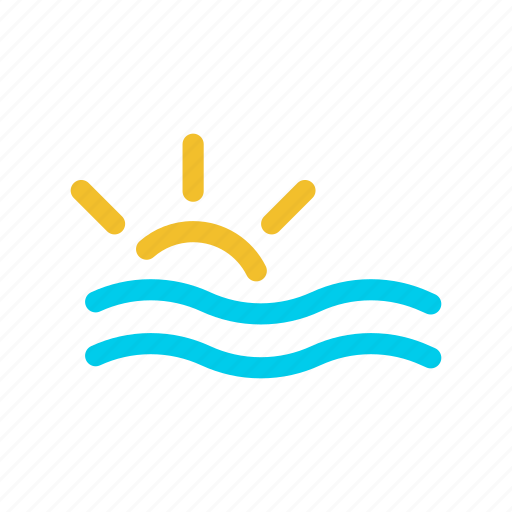 Weather, evening, ocean, sea, sunset icon - Download on Iconfinder
