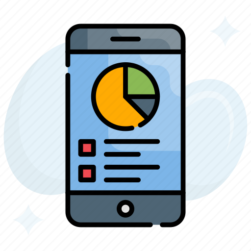 Mobile, analytics, online data, data analytics, pie chart, mobile analytics, statistics icon - Download on Iconfinder