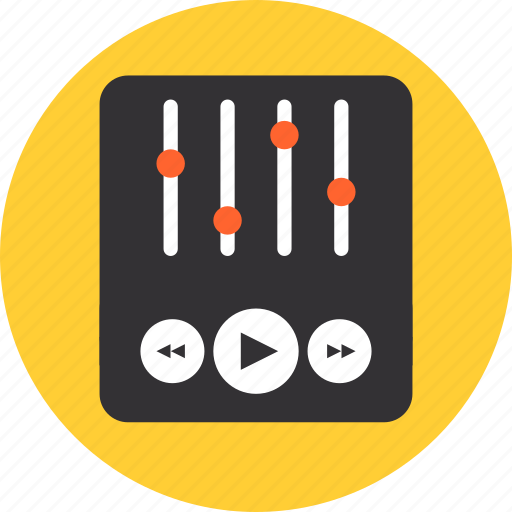 Equalizer, mixer, player, video, volume, audio, slider icon - Download on Iconfinder