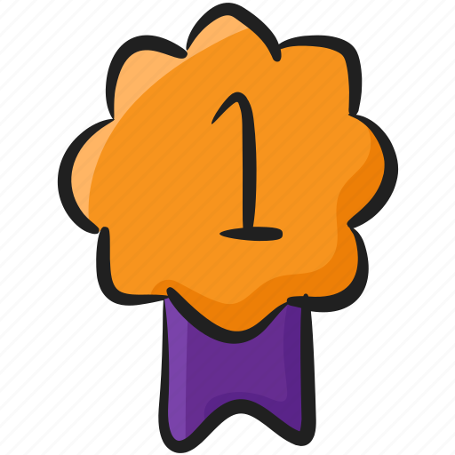 Achievement, award medal, quality, ribbon, title medal, winning badge icon - Download on Iconfinder