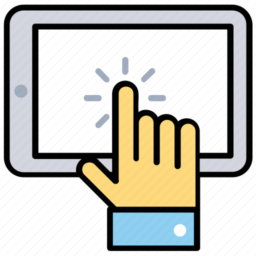 Finger touch on screen, interaction, interactive screen, interactivity, touch screen icon - Download on Iconfinder