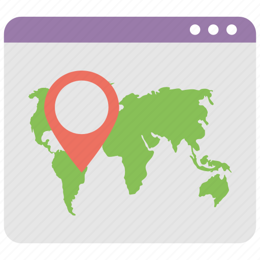 Geolocation, internet navigation, local seo, location pointing, web routing icon - Download on Iconfinder