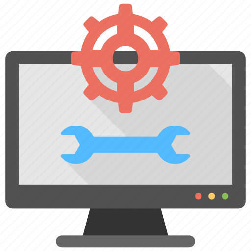 Computer setting, monitor setup, online maintenance, system optimization, web services icon - Download on Iconfinder