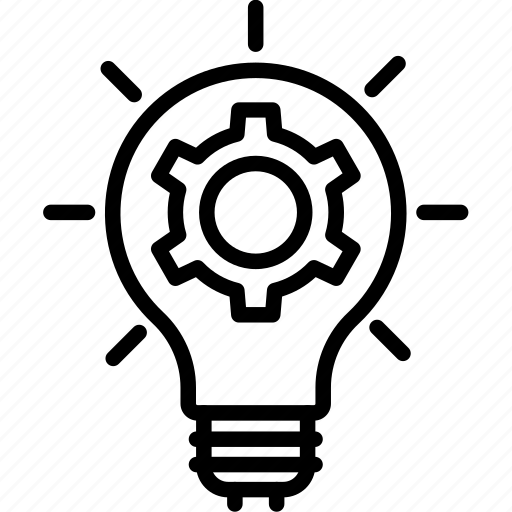 Bulb, setting bulb, cogwheel, idea, thinking icon - Download on Iconfinder