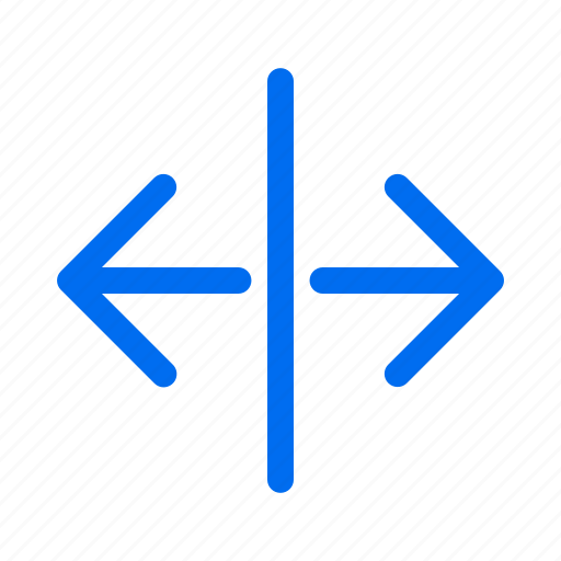 Direction, arrows, split, horizontal icon - Download on Iconfinder