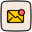 notification, communications, mail, message, email, envelope, new 