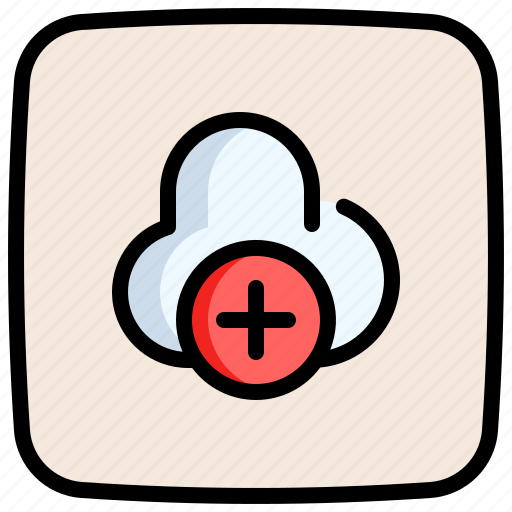 Cloud, computing, storage, plus, add icon - Download on Iconfinder