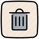 garbage, waste, trash, bin, can, delete