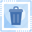delete, bin, trash, garbage, can, web, button 