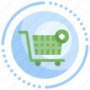 shopping, cart, add, web, button, commerce