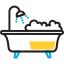 bath tub, shower, bathroom, foam, wash up, cleansing, soaping 