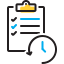 task history, workdone, clipboard, checklist, scheduler, to do list, evaluation 