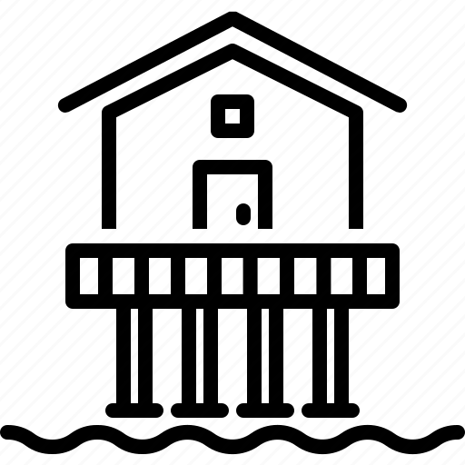House stability, stability, pillars, strength, stilt house, foundation, support icon - Download on Iconfinder