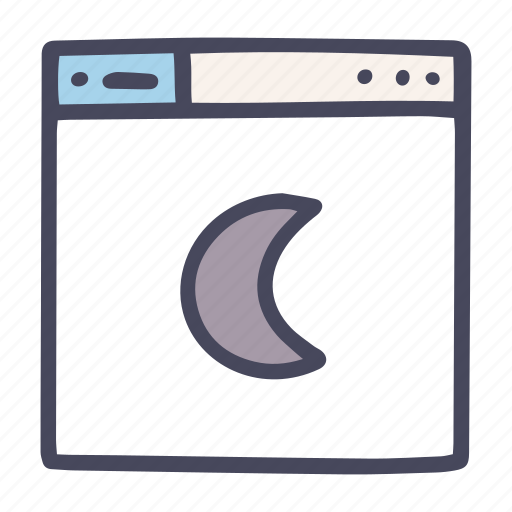 Web, design, night, mode, tool, browser icon - Download on Iconfinder