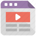 video blog, video layout, video template, video website, web design 