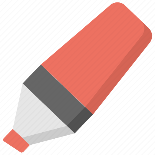 Highlighter, highlighter pen, office supplies, stationery, writing device icon - Download on Iconfinder