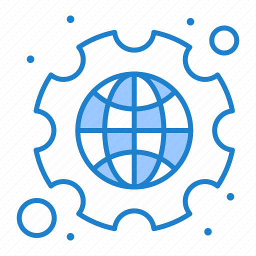 Cog, gear, globe, settings icon - Download on Iconfinder