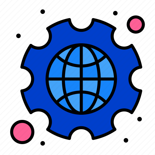 Cog, gear, globe, settings icon - Download on Iconfinder