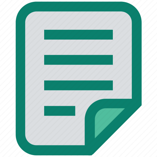 Document, file, list, note, page, paper, report icon - Download on Iconfinder