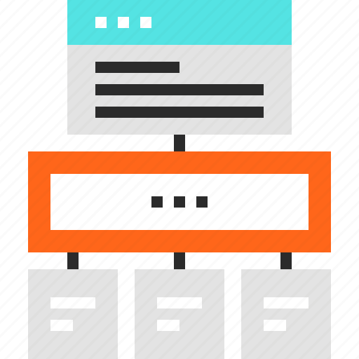 Hierarchy, layout, navigation, site, sitemap, web, wireframe icon - Download on Iconfinder