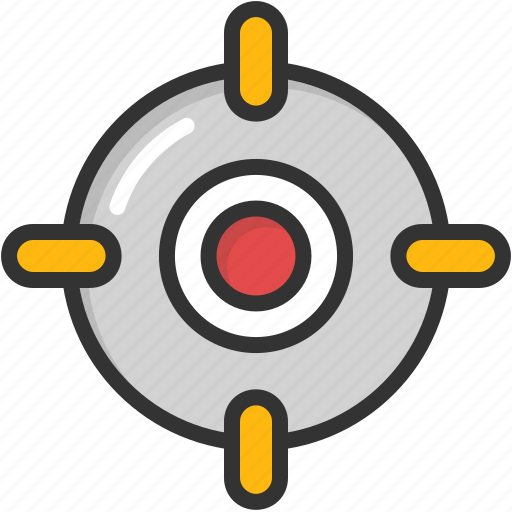 Crosshair, focus, gunsight, sniper sight, target icon - Download on Iconfinder