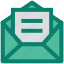 development, envelope, letter, mail, message, open envelope, page 