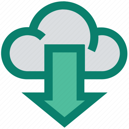 Cloud, cloud network, development, down arrow, downloading, sharing, storage icon - Download on Iconfinder