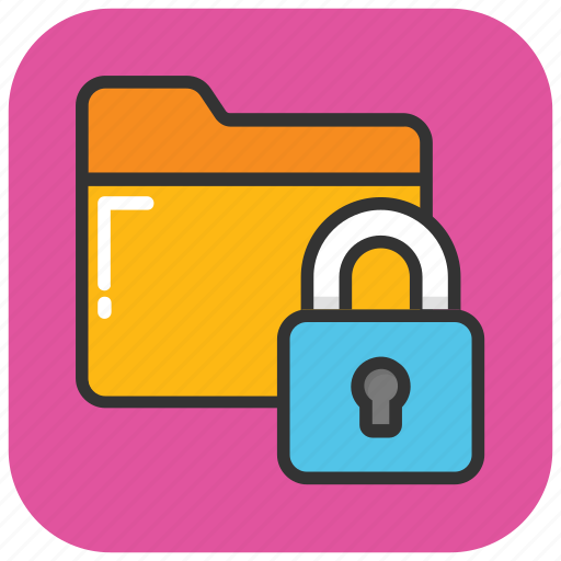 Data protection, folder lock, folder protection, folder safety, folder security icon - Download on Iconfinder