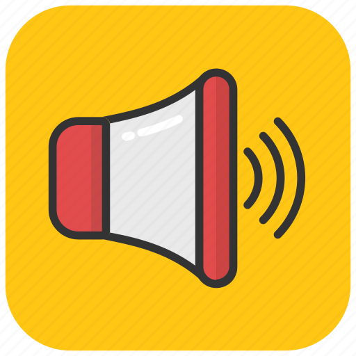 Audio, loud, sound, speaker, volume icon - Download on Iconfinder