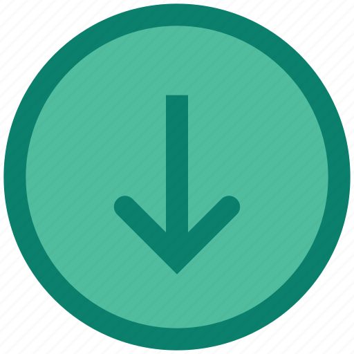 Arrow, arrow circle down, circle, direction, down, download, next icon - Download on Iconfinder