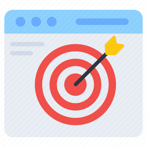 Web goal, web focus, web aim, website target, web target icon - Download on Iconfinder