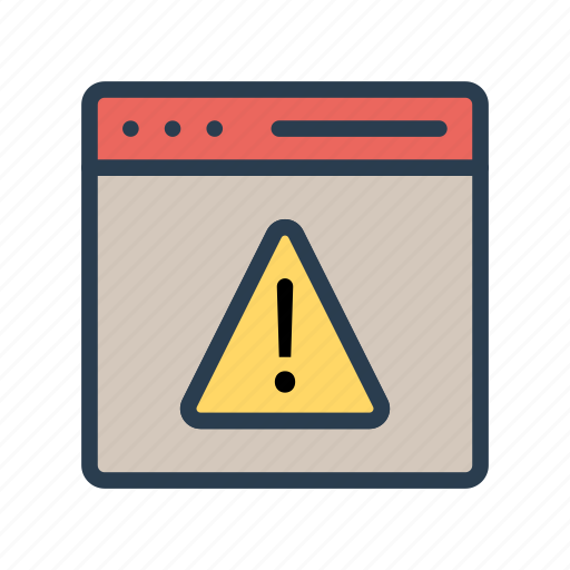Alert, error, exclamation, webpage, window icon - Download on Iconfinder