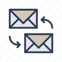 inbox, letter, mail, message, send