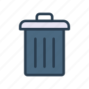 bin, delete, garbage, remove, trash