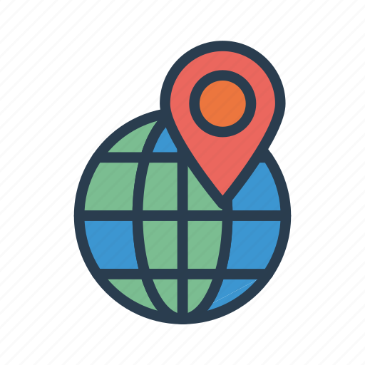 Earth, location, map, pin, world icon - Download on Iconfinder