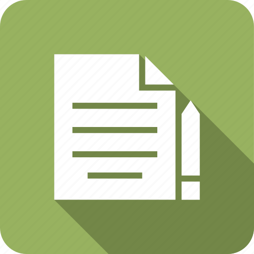Document, edit, file, page, paper, sheet, text icon - Download on Iconfinder