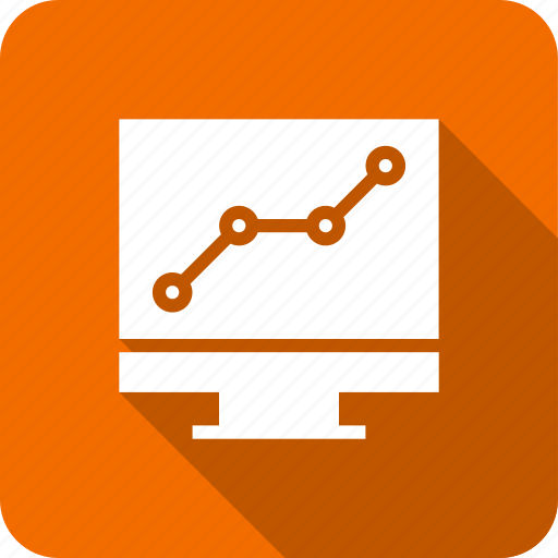 Graph, increase, monitor, presentation, screen icon - Download on Iconfinder